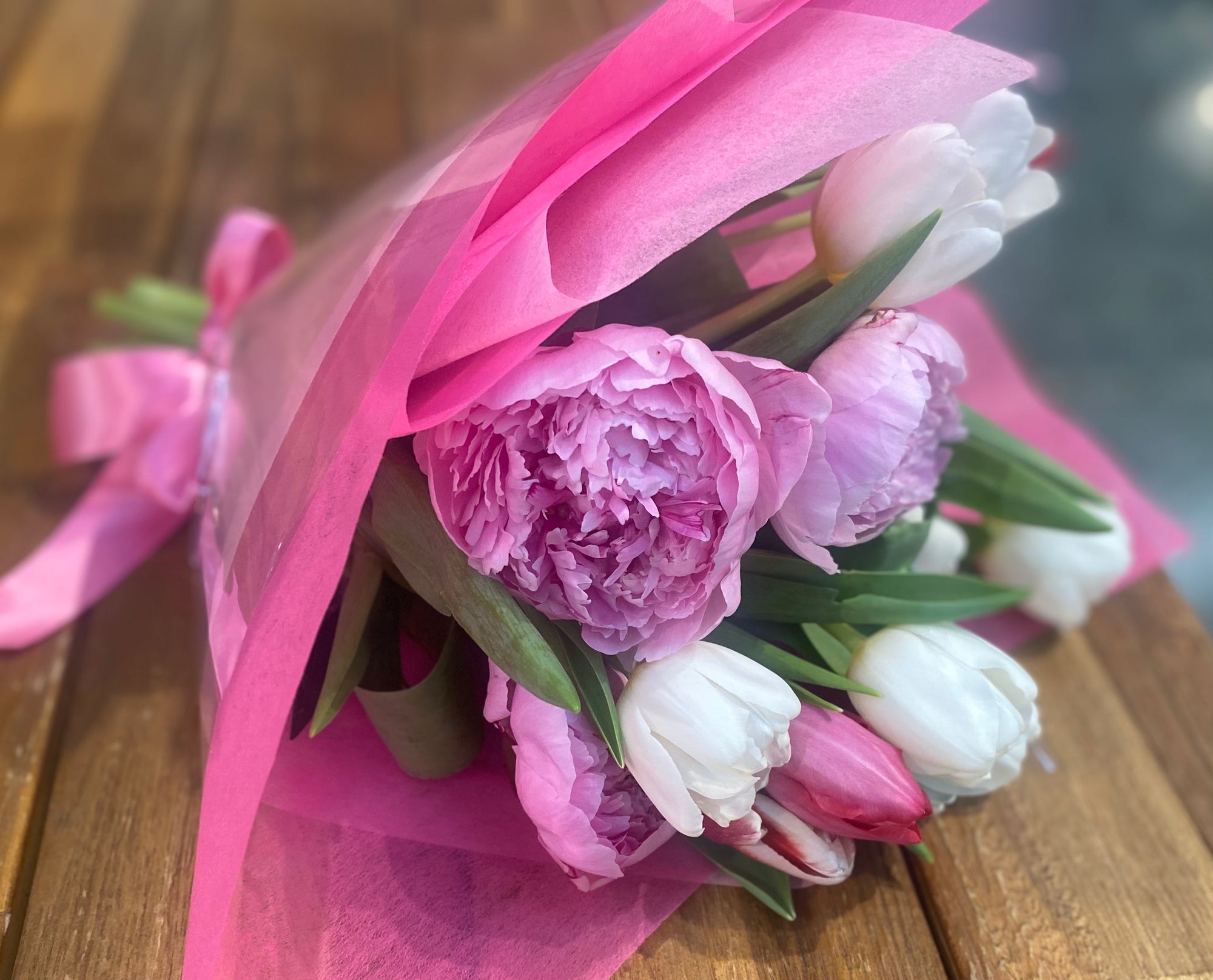 Wrapped Flower Bouquet