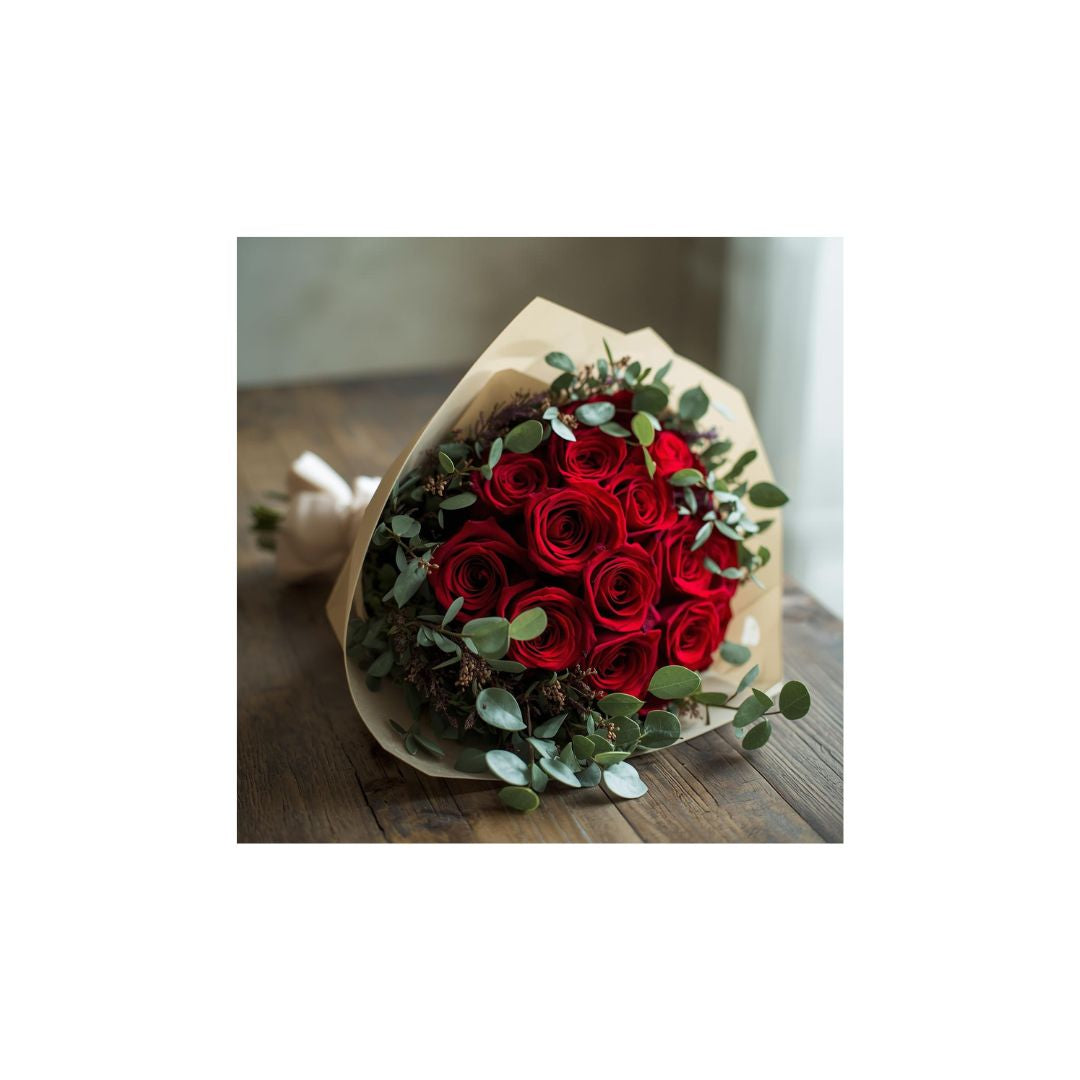 Grande Sweetheart Rose Wrapped Bouquet