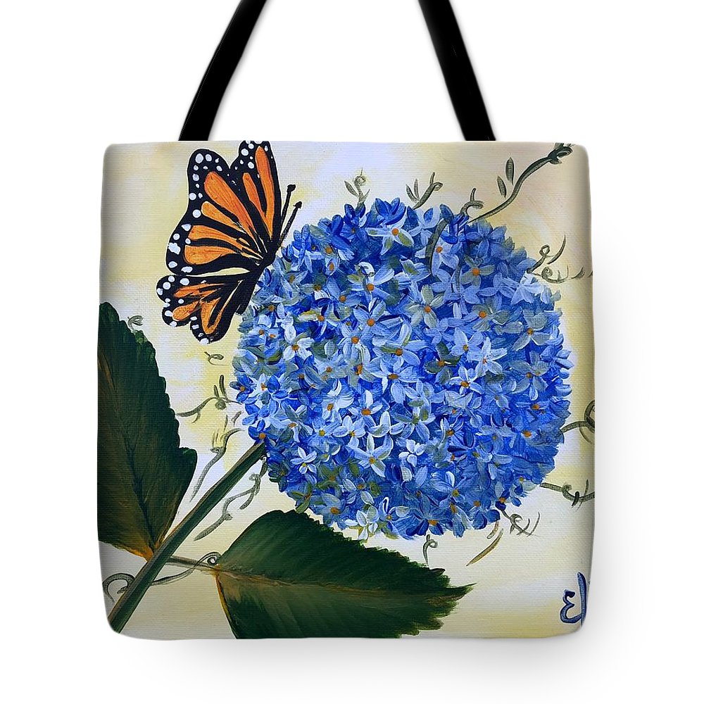 Butterfly kisses Hydrangea  - Tote Bag