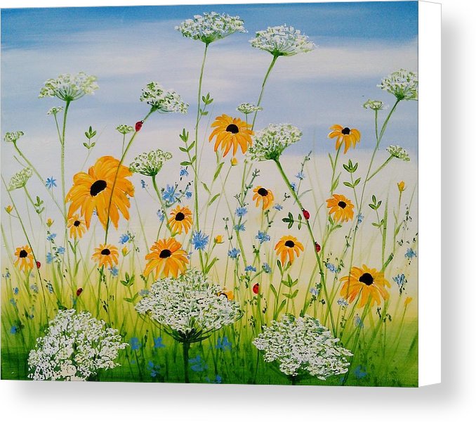 Whimsical Wildflowers - Canvas Print