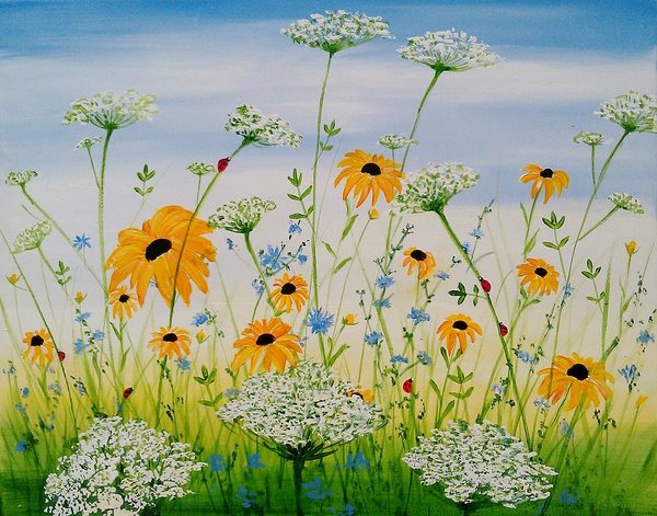 Whimsical Wildflowers - Art Print